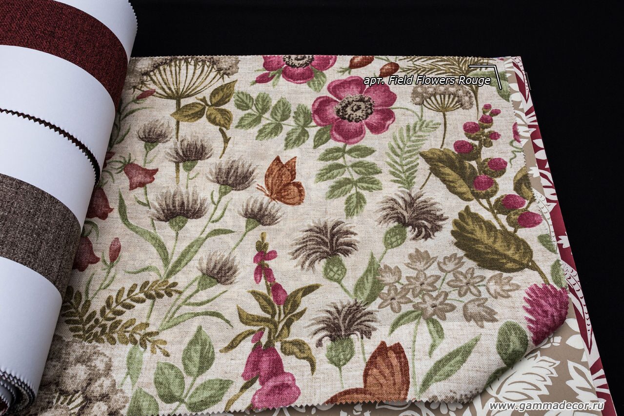 Ткань Field Flowers Rouge >>>