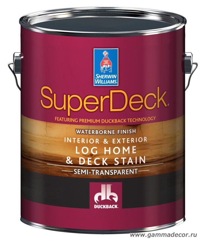 Пропитка Sherwin-Williams - SUPERDECK Log Home & Deck WB Stain 3,8л