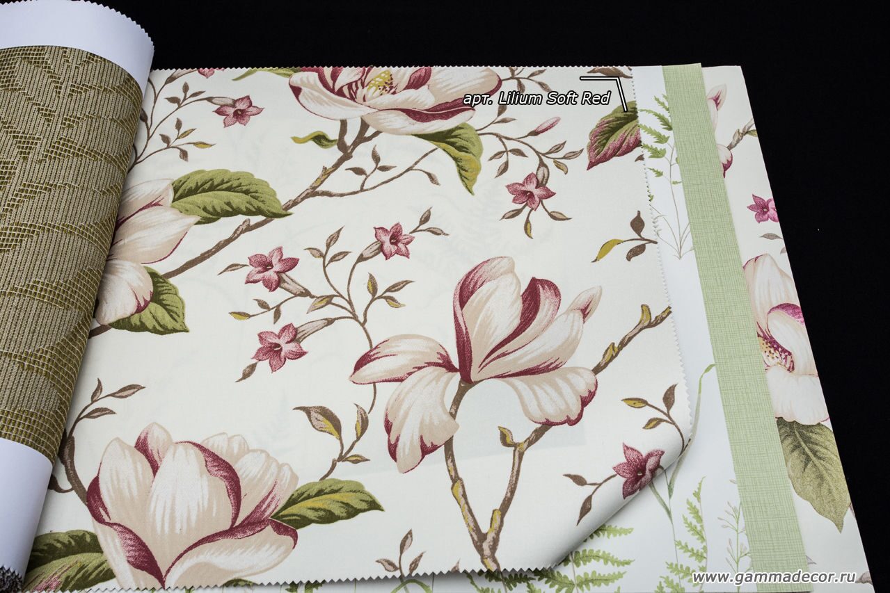 Ткань Lilium Soft Red >>>