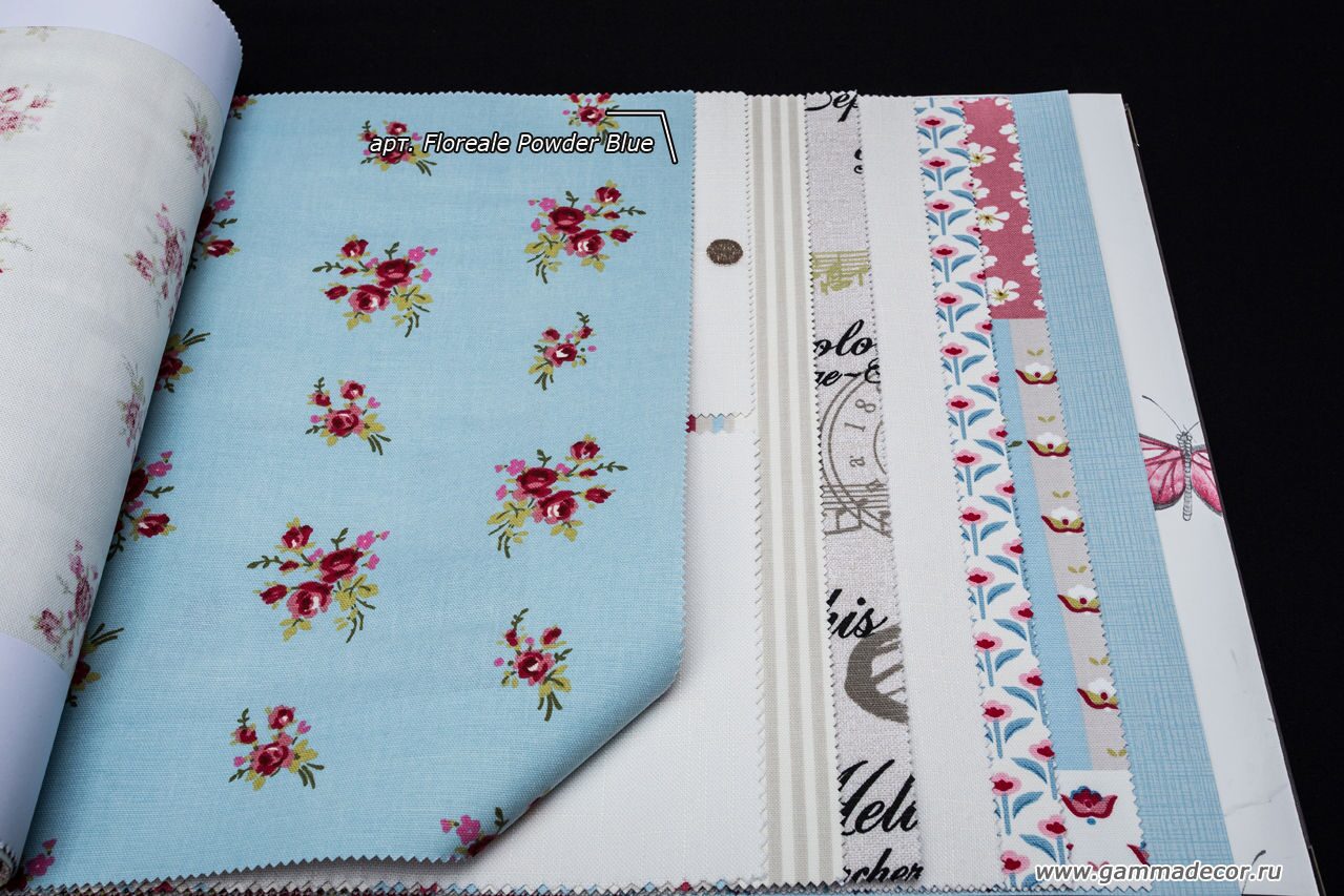 Ткань Floreale Powder Blue >>>